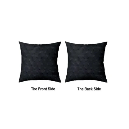 Pack Of_4 Polyester Printed Car Pillow Sets (Black, Size: 12x12 In) - Image 4