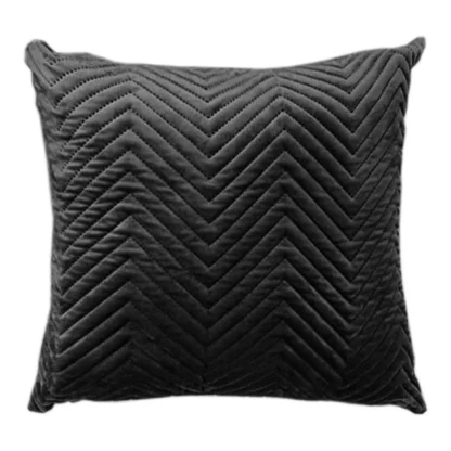 Pack Of_4 Polyester zig zag Car Pillow Sets (Black, Size: 12x12 In) - Image 3