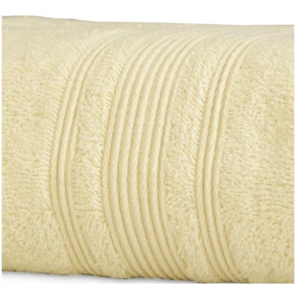 Cotton Solid Bath Towels (Cream, Size: 35x71 In) - Image 2