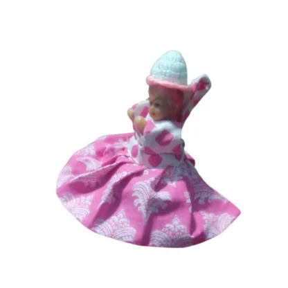 Laddu Gopal Cottn Dress Size: 0 To 6 (Pink) - Image 2