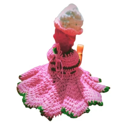 Laddu Gopal Tharad Dress Size: 0 To 6 (Light Pink)