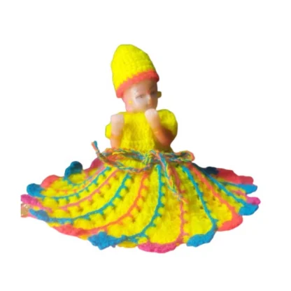 Laddu Gopal Tharad Dress Size: 0 To 6 (Multicolor)