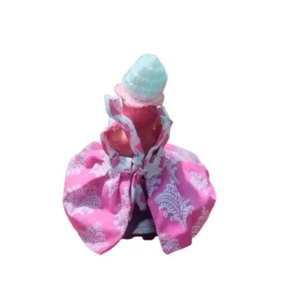 Laddu Gopal Cottn Dress Size: 0 To 6 (Pink) - Image 3